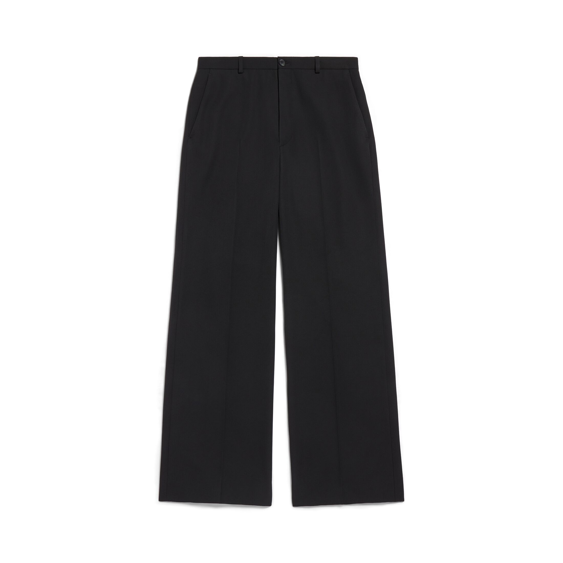 Balenciaga Regular Fit Tailored Pants - Black - Man - XS - Wool