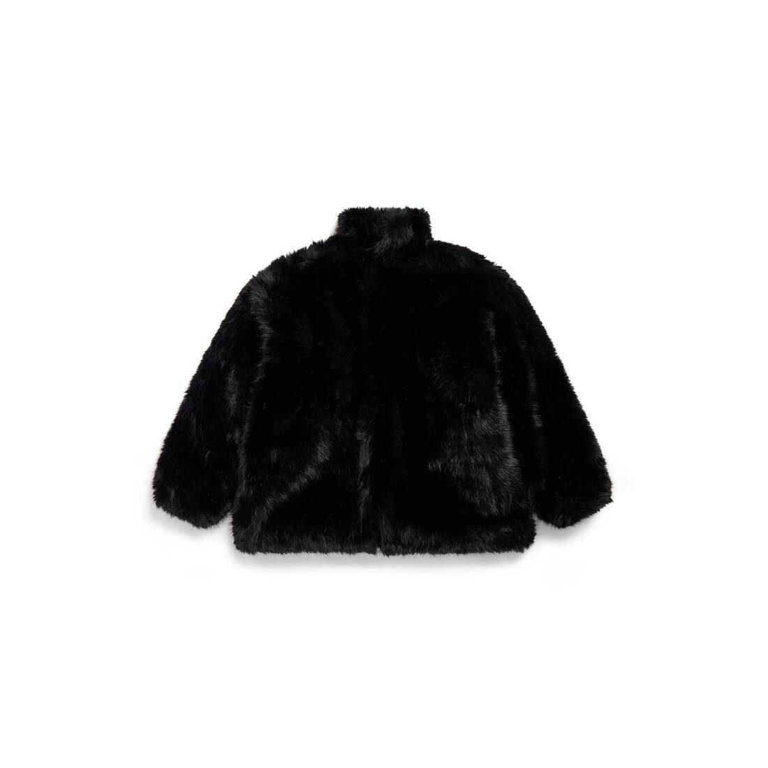 Extended Bb Balenciaga Zip-up Jacket in Black