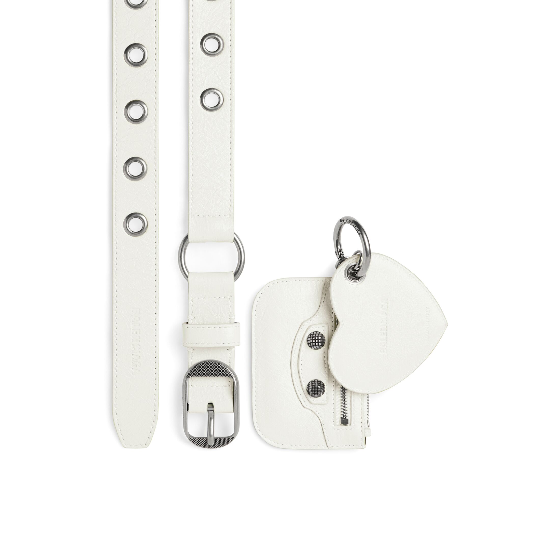 Balenciaga Le Cagole Charms Belt - White - Women's - 28 - Calfskin