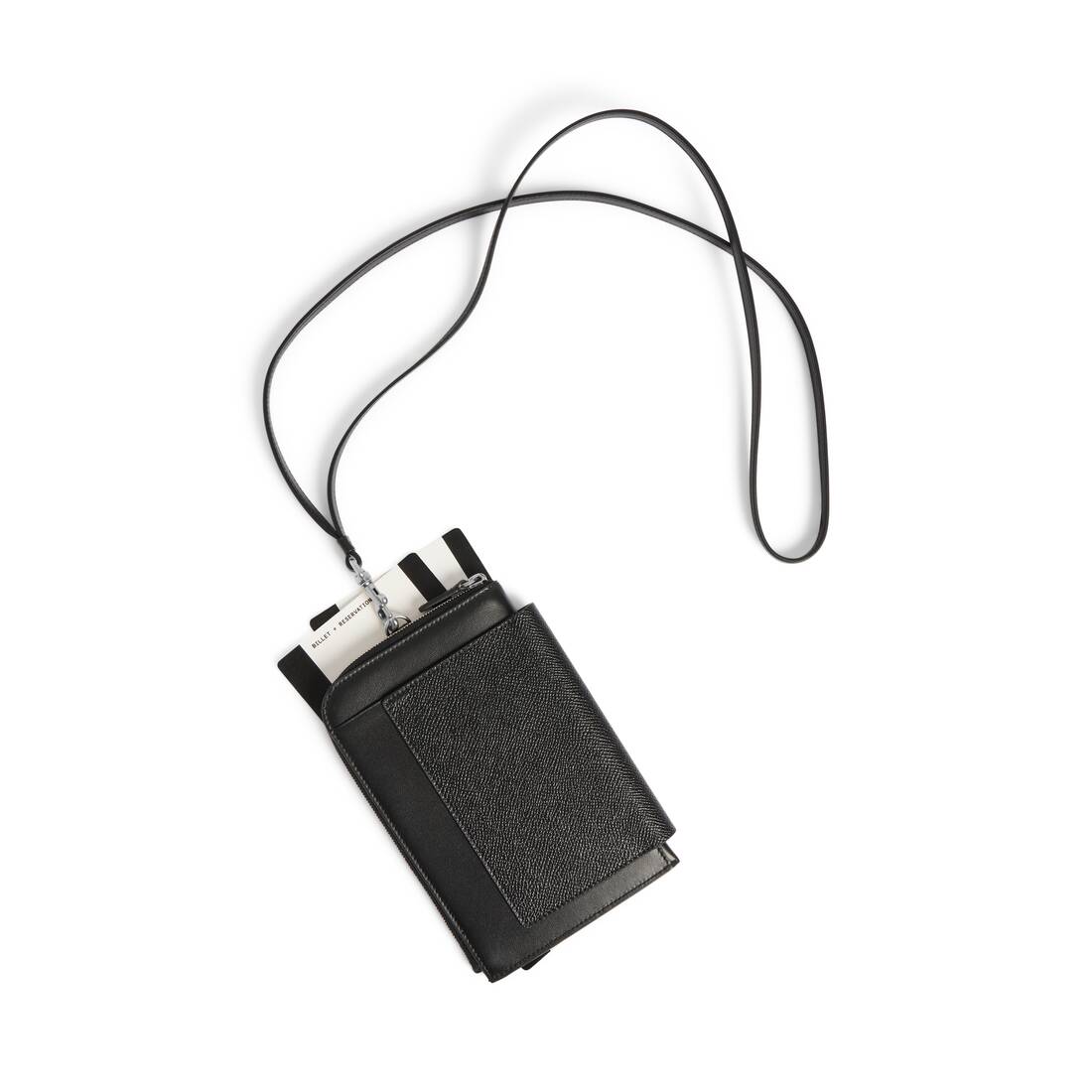 Men's Passport Phone Holder in Black