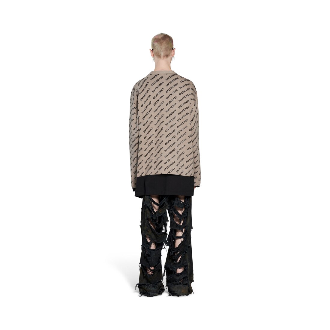 Mini allover logo cardigan