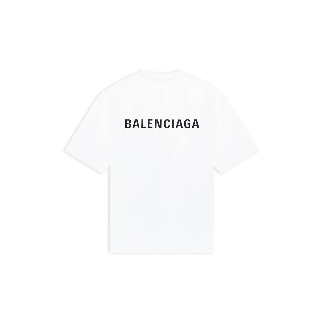 Men's Logo T-shirt Medium Fit in White | Balenciaga NL