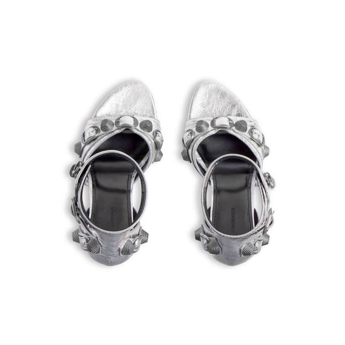 Women's Cagole 110mm Sandal Metallized in Silver