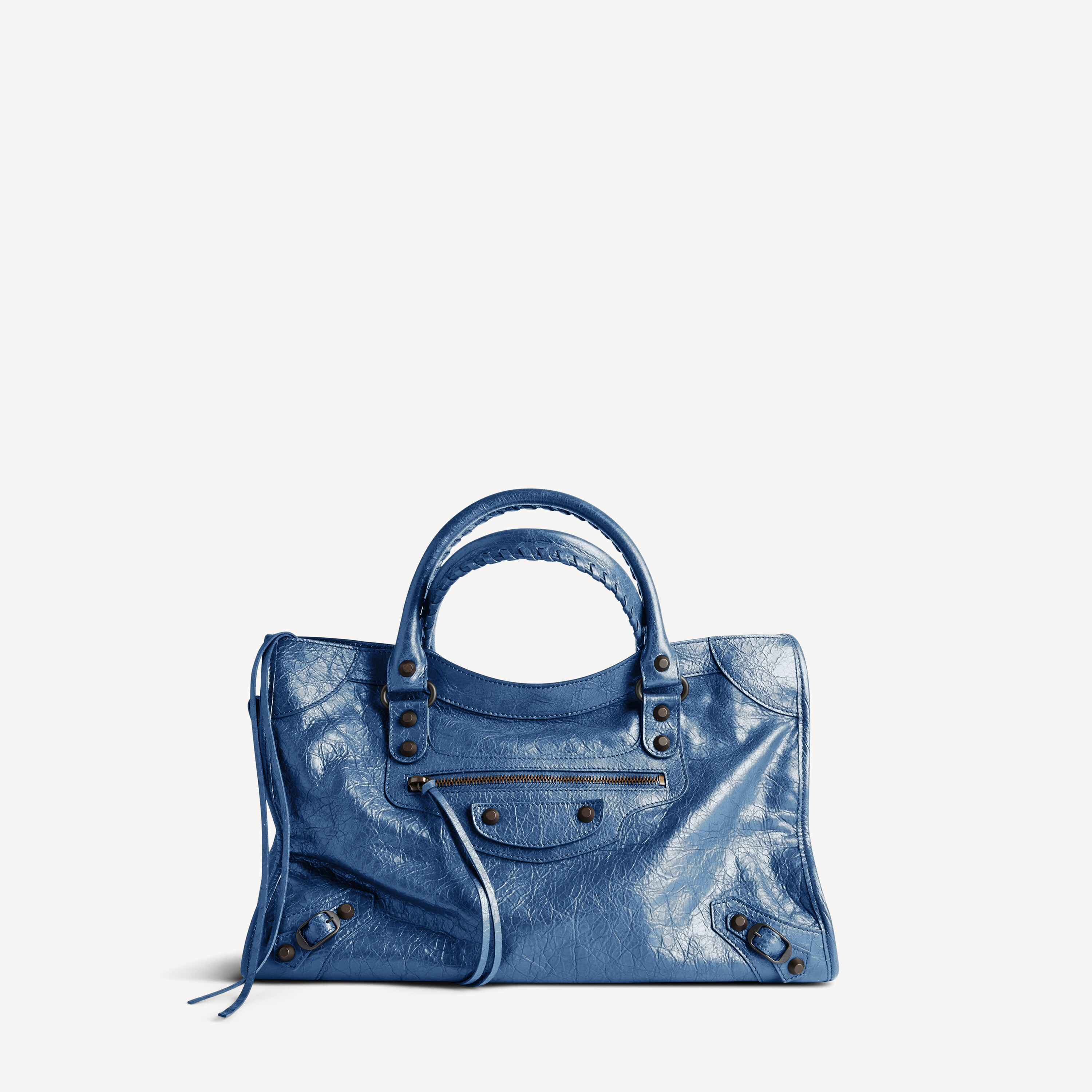 Bolso Le City Mediano para Mujer en Azul Mineral Balenciaga ES
