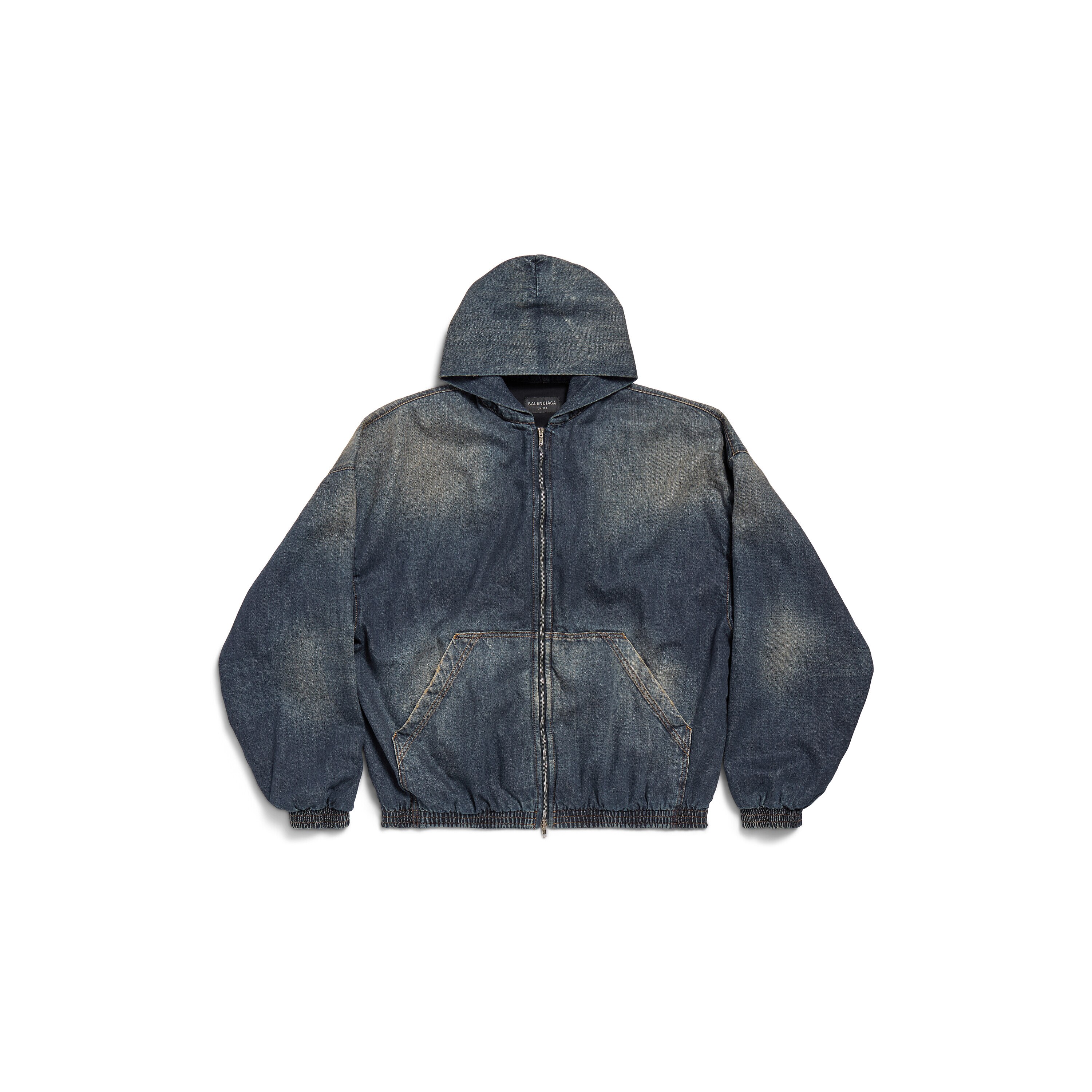 BALENCIAGA｜HOOD/ZIP-UP (713677 TNVG2 9592) Balenciaga zip-up Hoodie | Black | FARFETCH