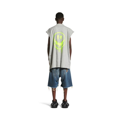 hi there + dripley sleeveless t-shirt
