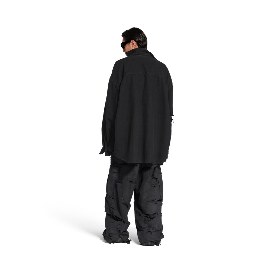 Men's Layered Shirt in Black