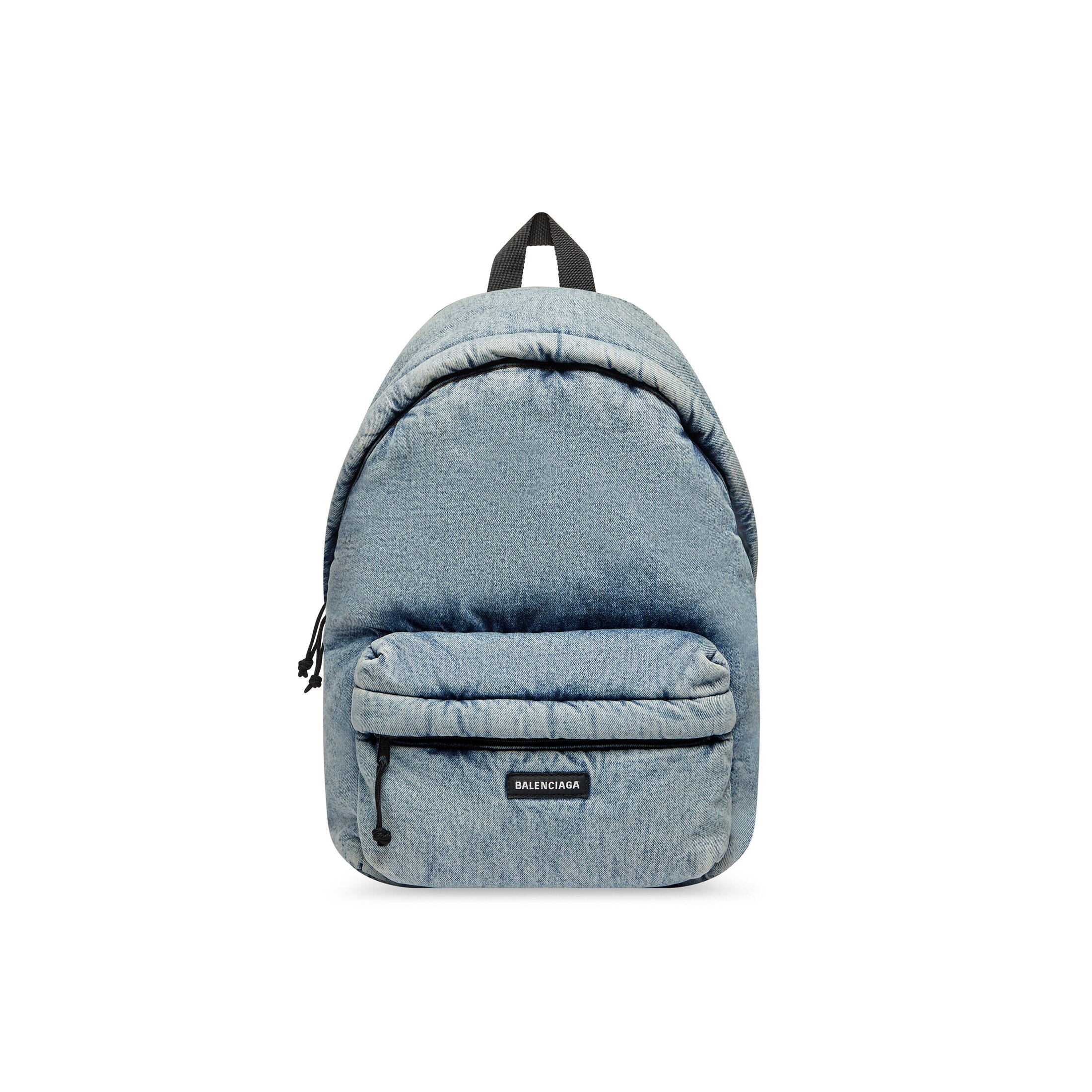 Balenciaga Explorer Backpack Denim - Blue - Man - Cotton, Polyamide, Polyester