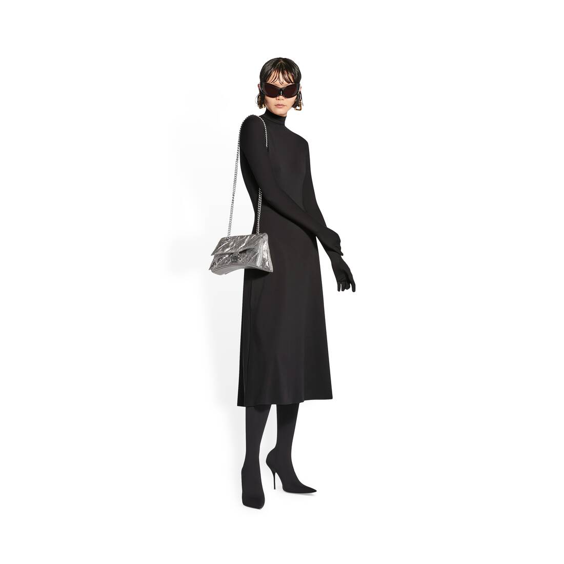 Balenciaga Women's Monaco Small Chain Shoulder Bag - Black