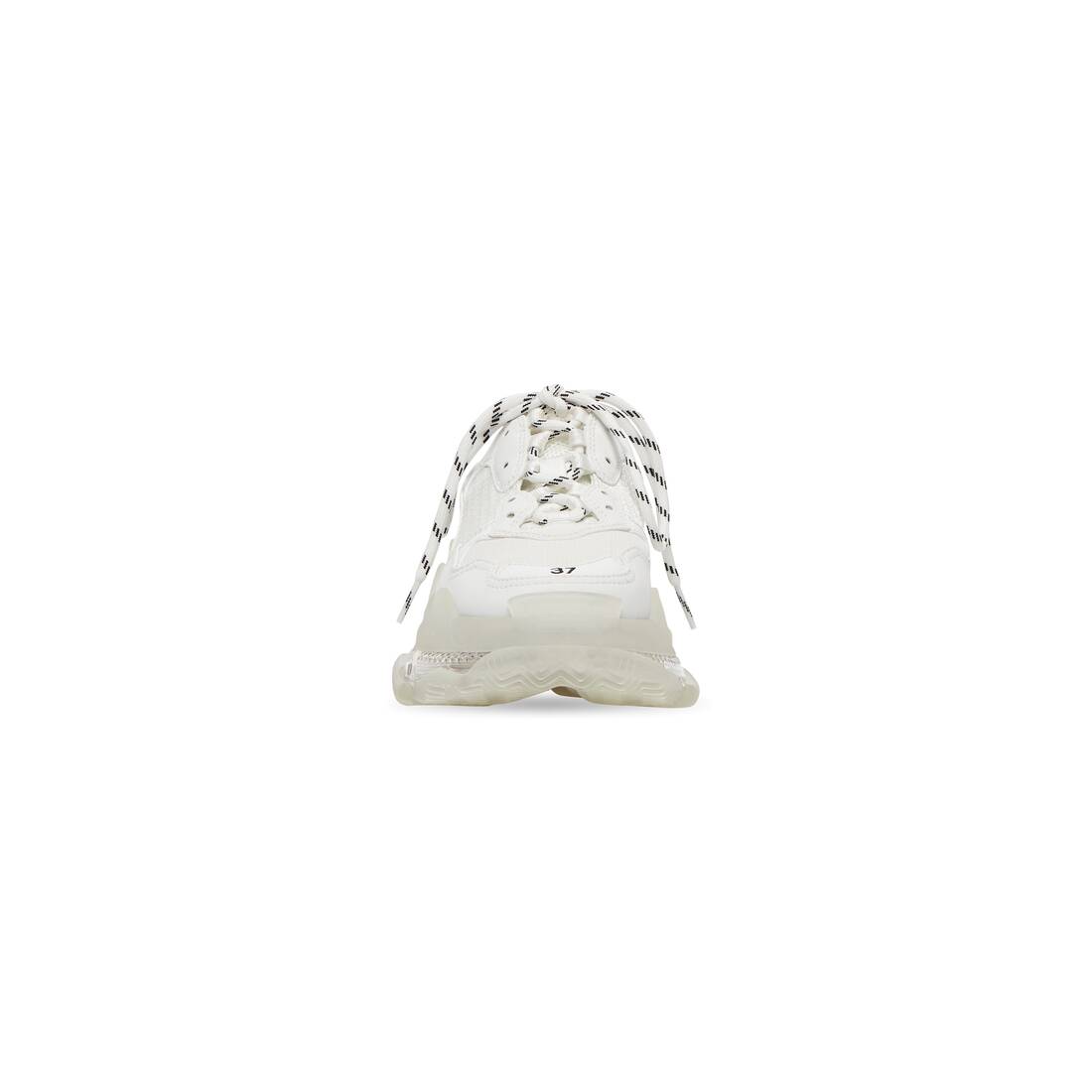 Keelholte Verbeteren Gloed Women's Triple S Sneaker Clear Sole in White | Balenciaga US