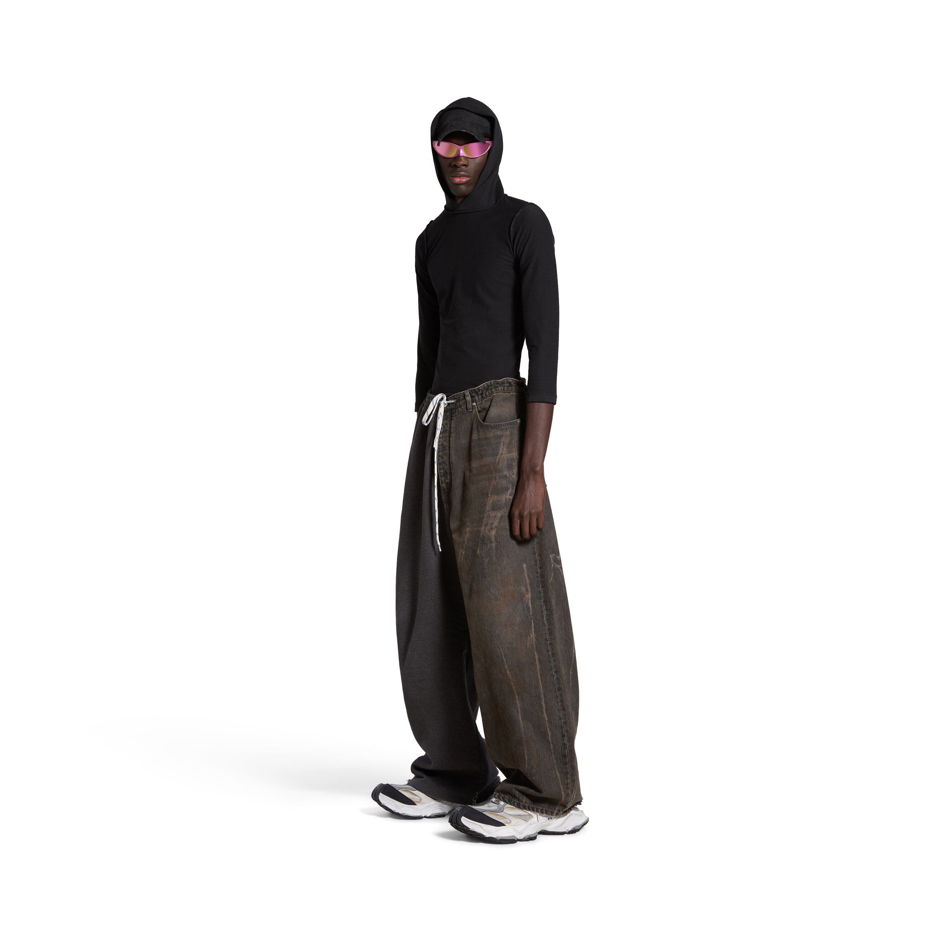 Shop Balenciaga Hybrid Baggy Pants