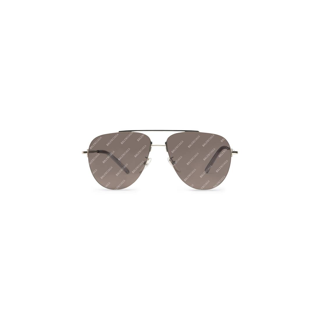 Invisible Aviator Sunglasses in Silver/black