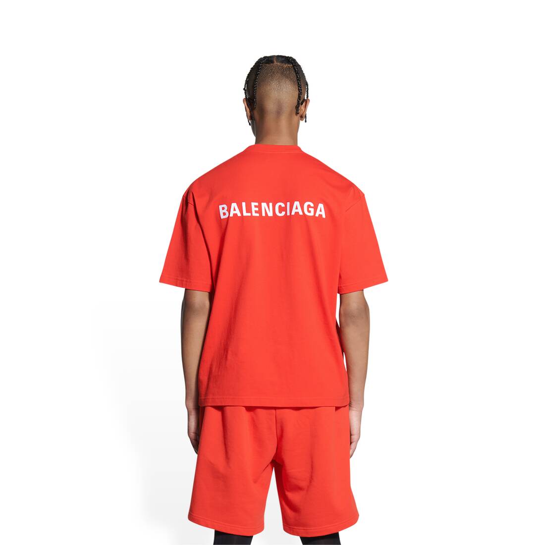 Men's Balenciaga T-shirt Regular Fit in Red | Balenciaga US