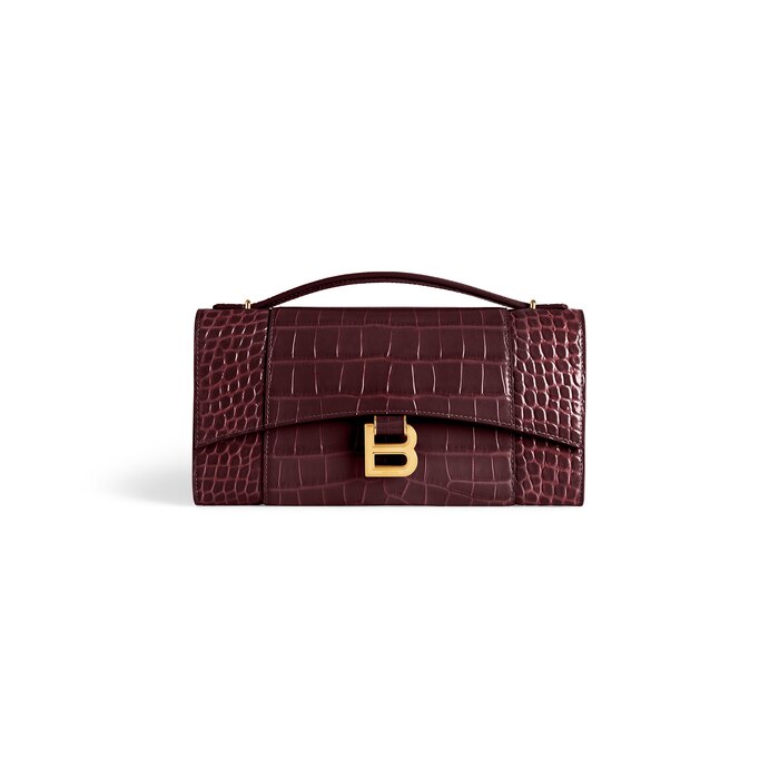 hourglass pochette with chain