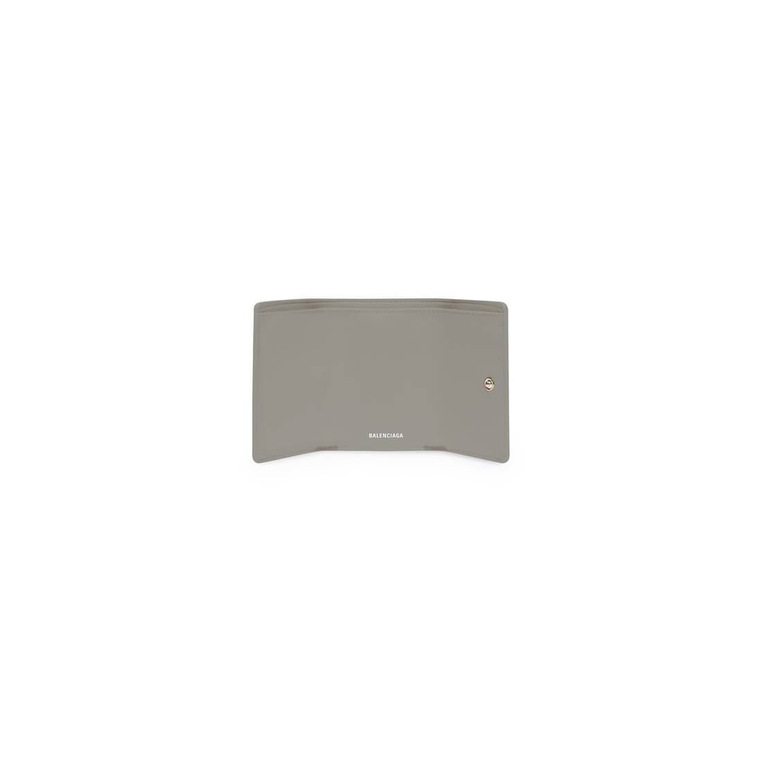 streepje Dijk Benadrukken Papier Mini Wallet in Grey | Balenciaga US