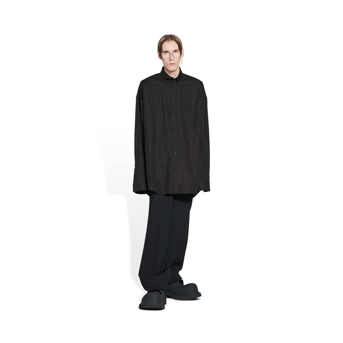 ブラック の メンズ オーバーサイズシャツ | Balenciaga JP