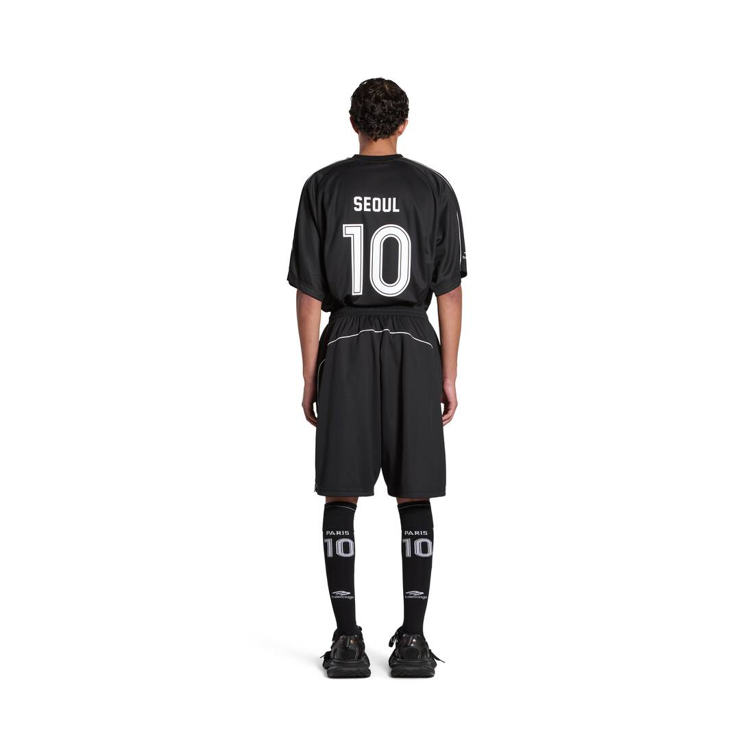 Soccer Baggy ショートパンツ で ブラック＆ホワイト