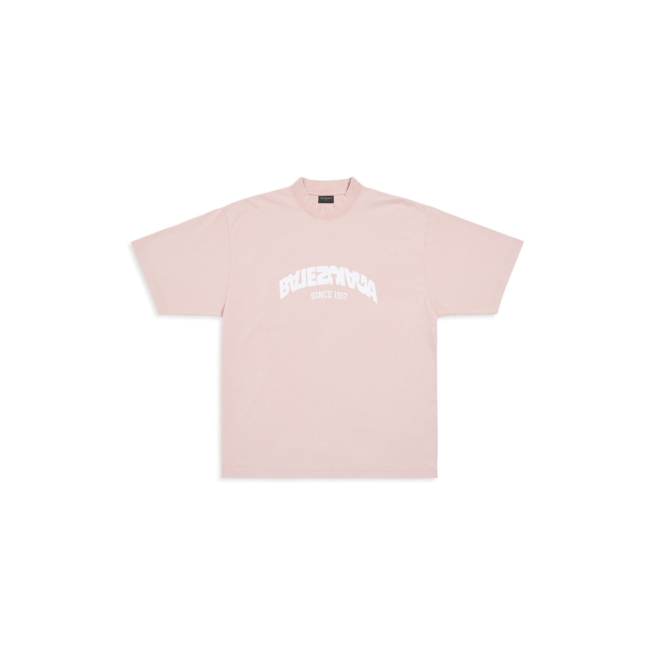 Balenciaga Back Flip T-Shirt Medium Fit - Pink - Men's - - Cotton