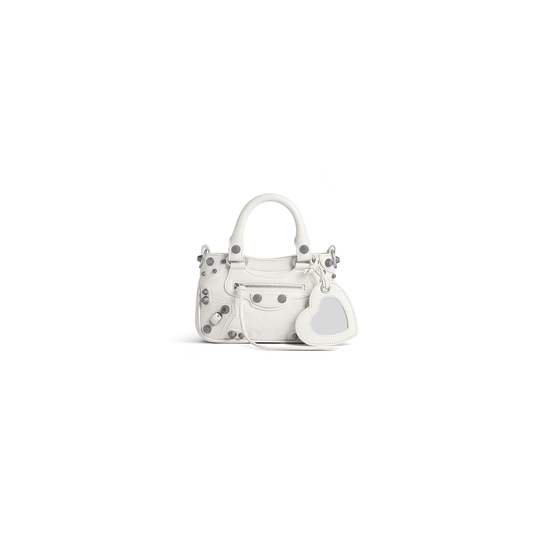 Balenciaga Neo Cagole Mini Tote Bag - White - Women's - Lambskin