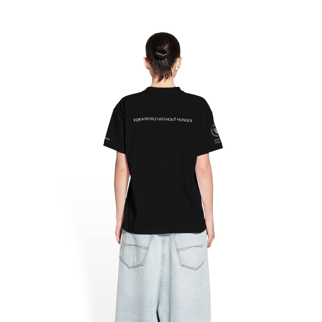 Women's Wfp T-shirt Medium Fit in Black | Balenciaga US