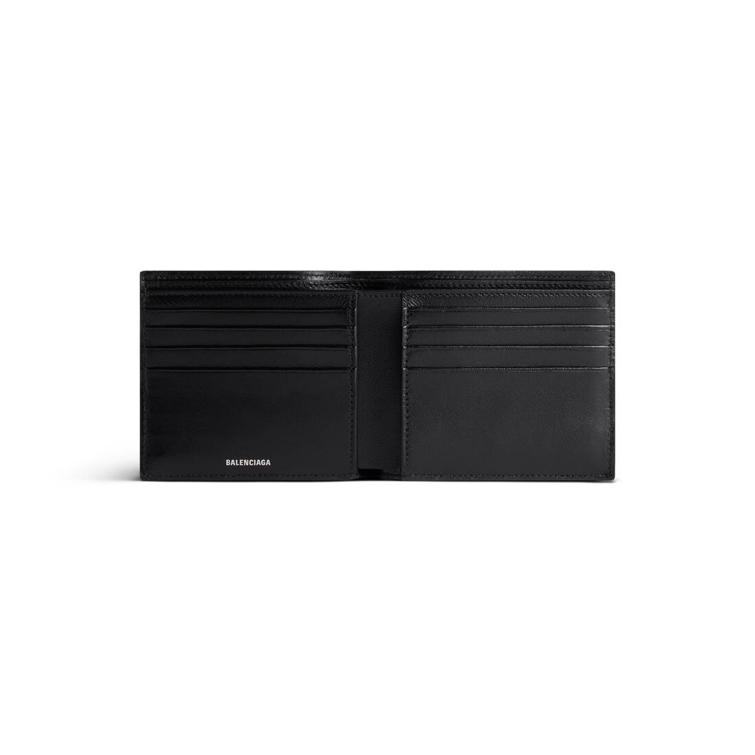 Men's Superbusy Square Folded Wallet in Black | Balenciaga US