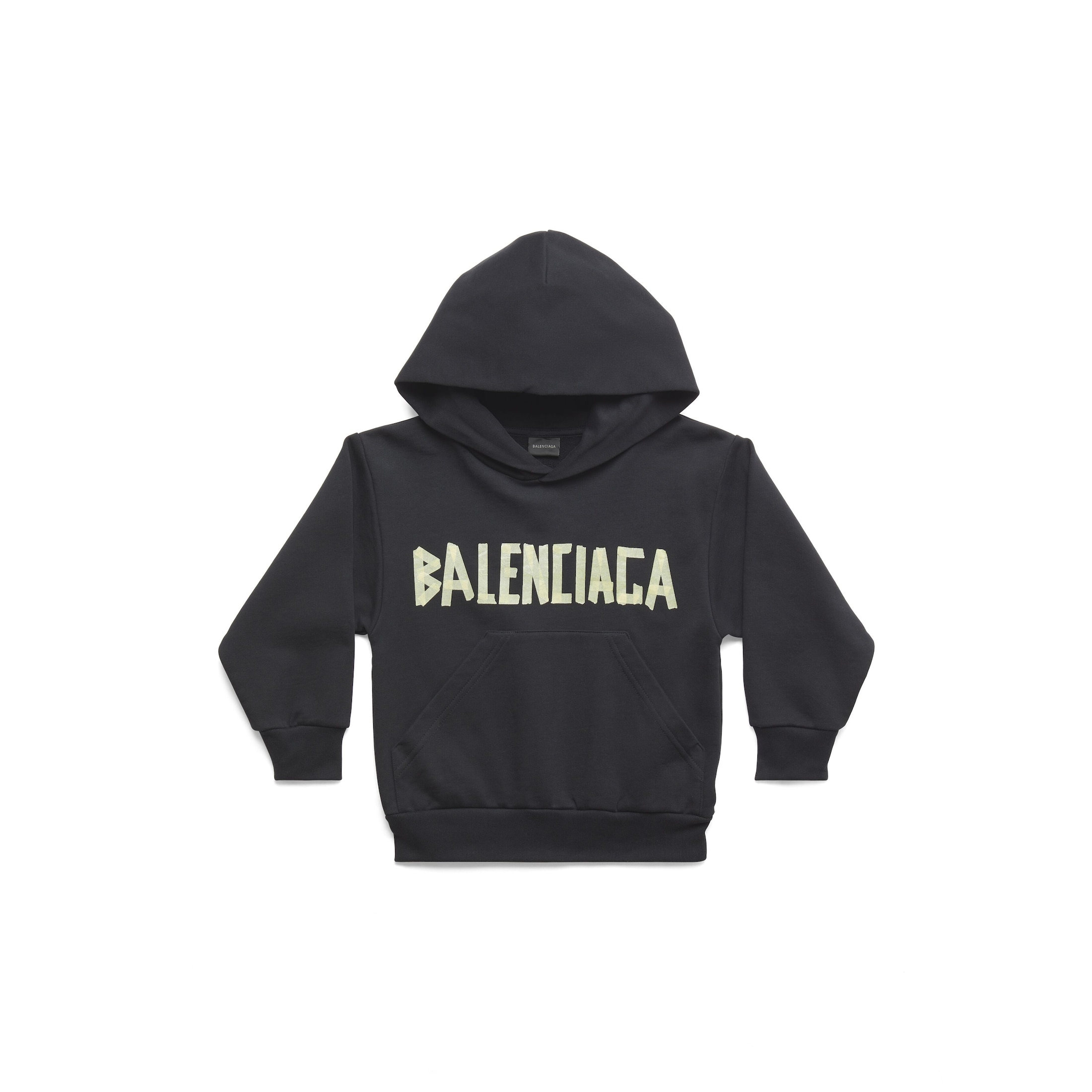 Balenciaga Kids - Tape Type Hoodie - Black - Unisex - 6 - Cotton