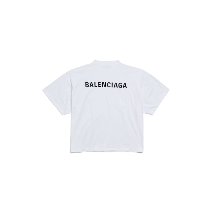 t-shirt cropped balenciaga back