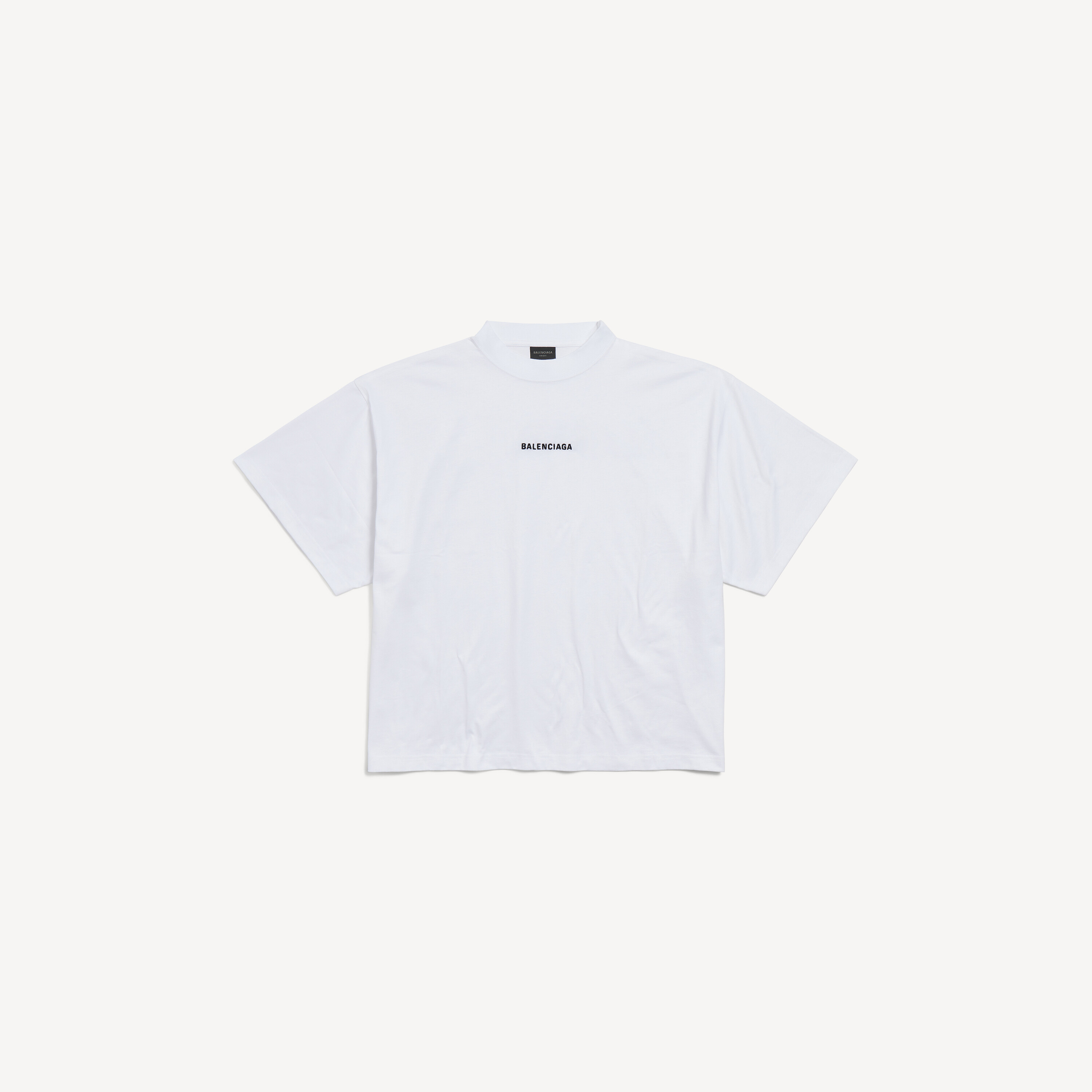 BALENCIAGA ホワイト オーバーサイズ Tシャツ BALENCIAGA（バレンシアガ） Pierced T-shirt Oversized ピアス T