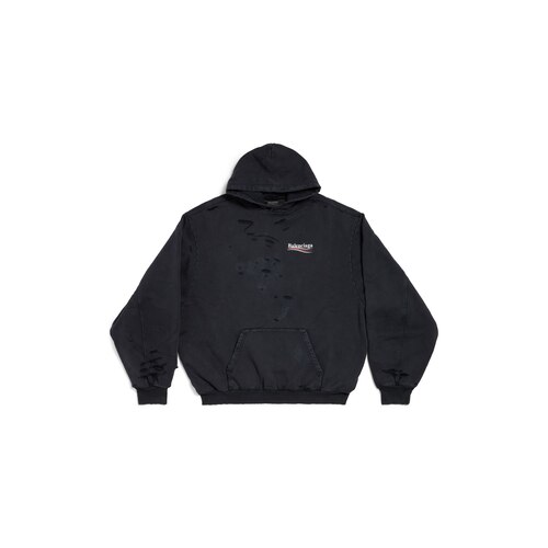 political campaign layered hoodie连帽卫衣