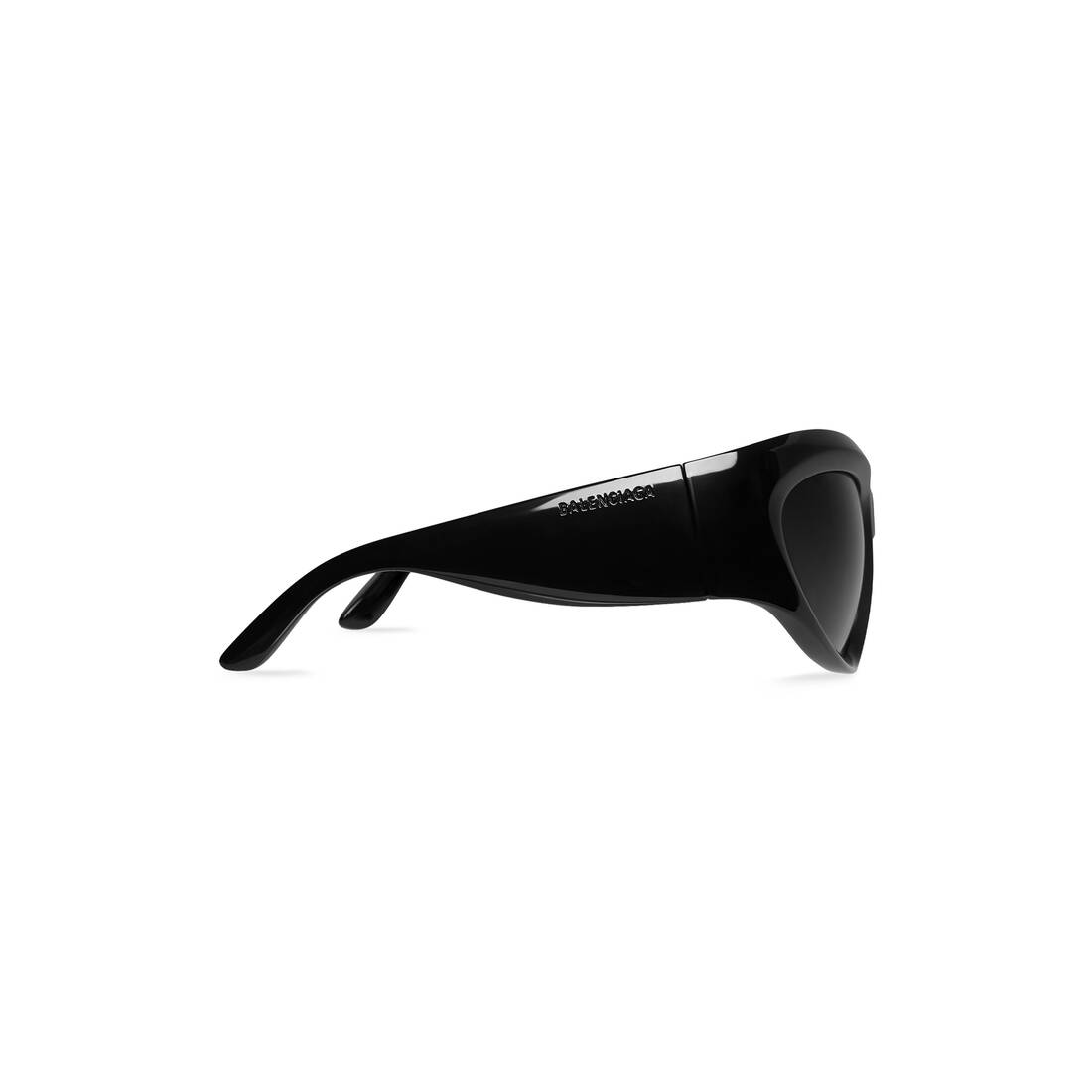 Balenciaga bold wrap around black sunglasses
