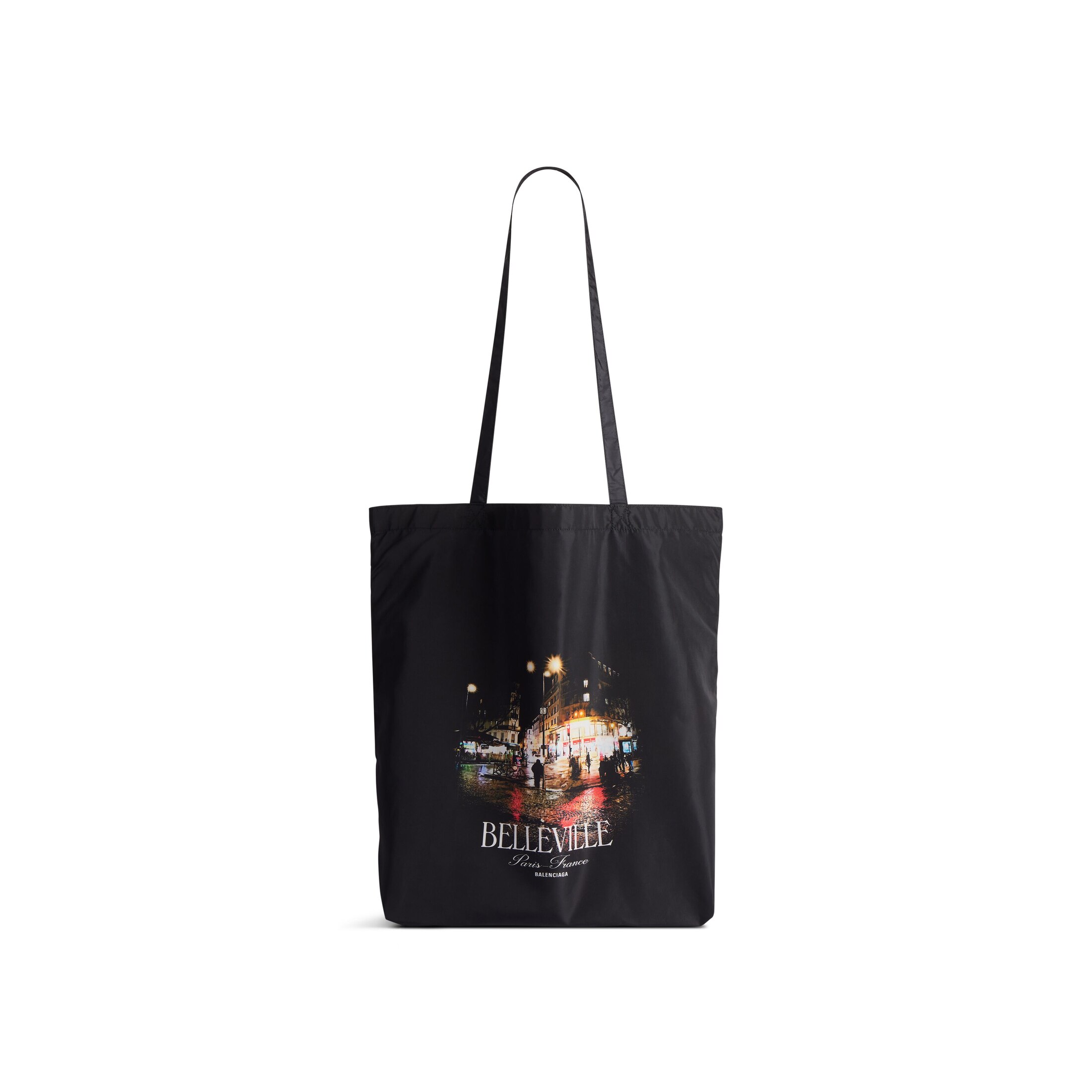 Balenciaga Borsa Tote Shopping Souvenir Media - Bianco - Unisex - Poliammide