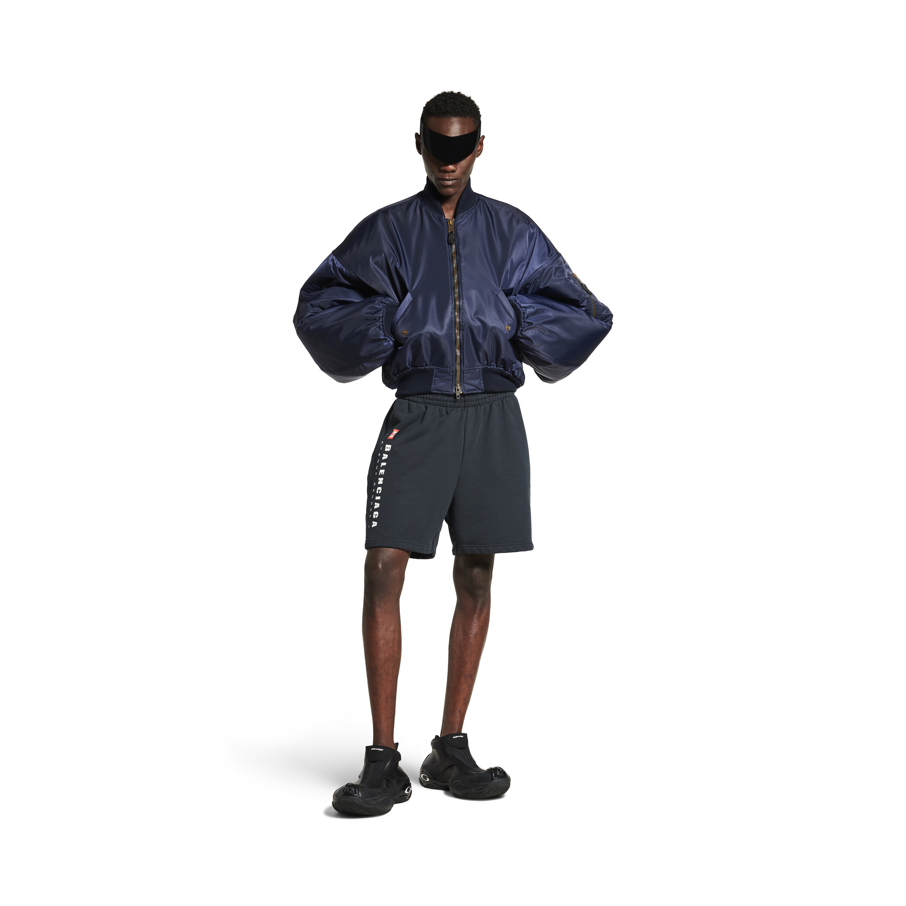 ホワイト の ウィメンズ Taped Balenciaga Back ショートパンツ