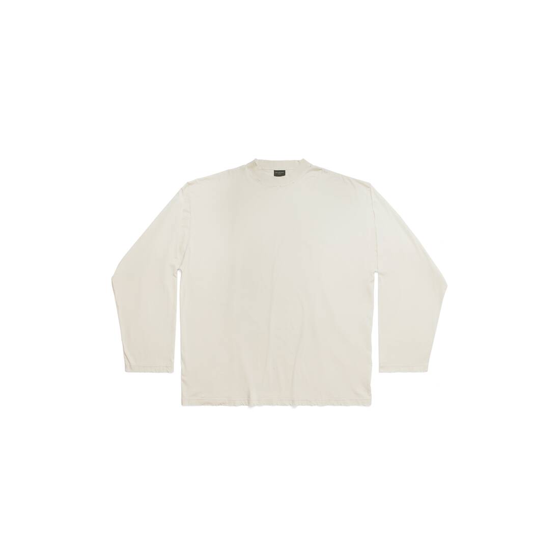 Balenciaga Long Sleeve T-shirt Oversized in Off White