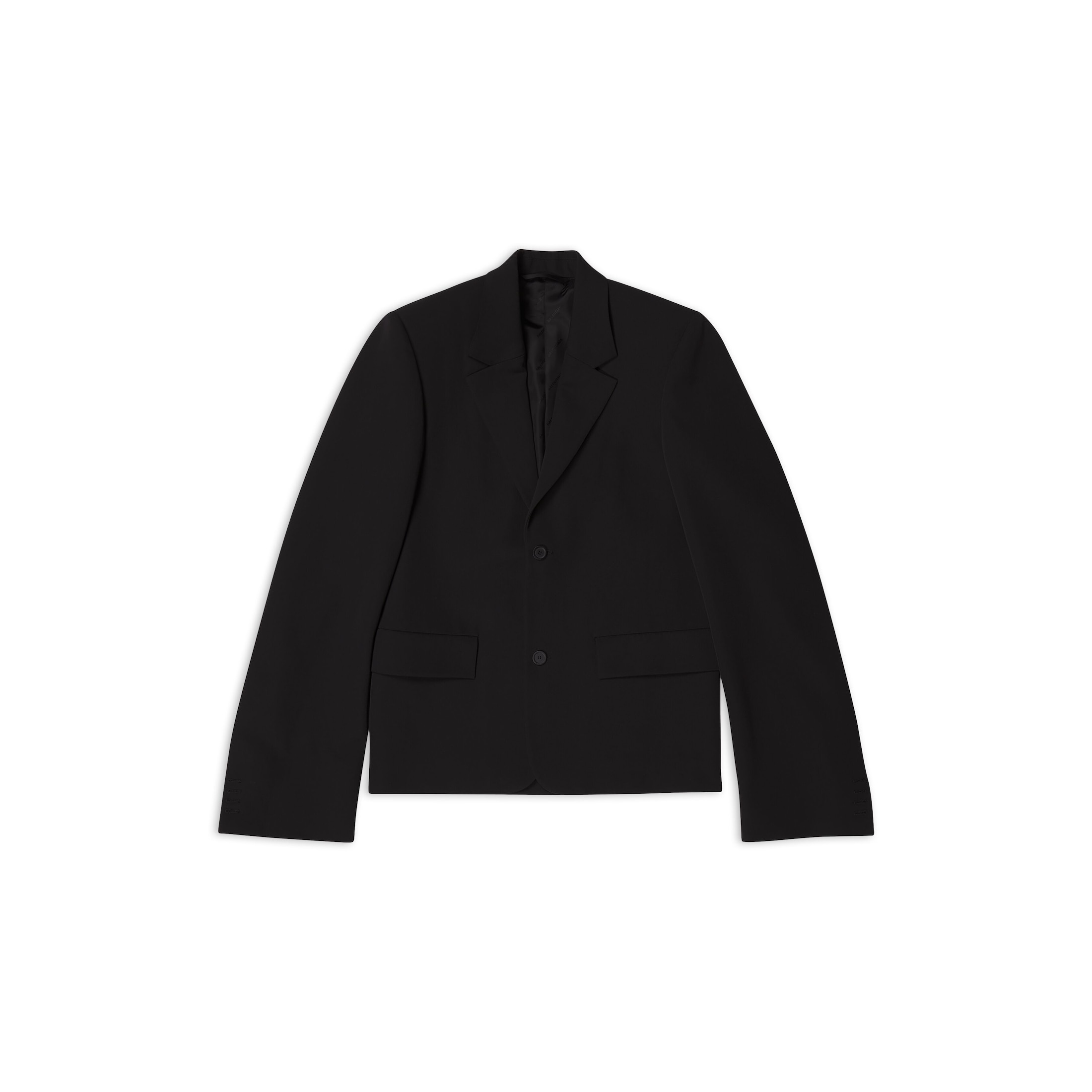 Balenciaga Fitted Jacket - Black - Woman - 44 - Wool