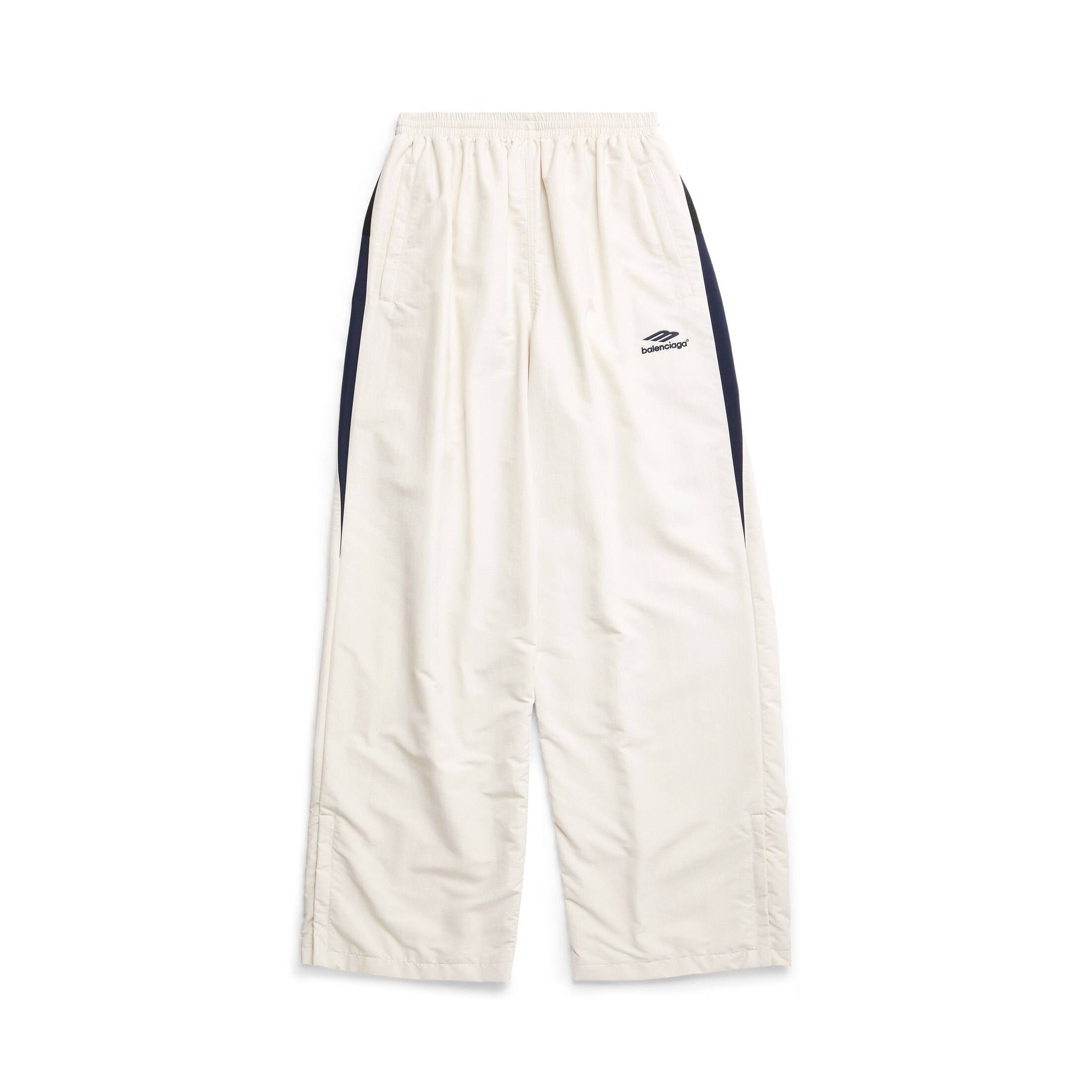 Balenciaga 3B Sports Icon Medium Fit Tracksuit Hose - Weiss - Herren - XL - Polyamid