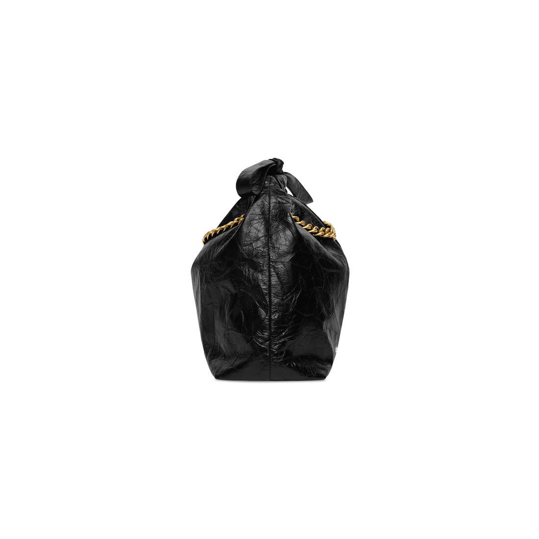 Crush leather handbag Balenciaga Black in Leather - 38684894