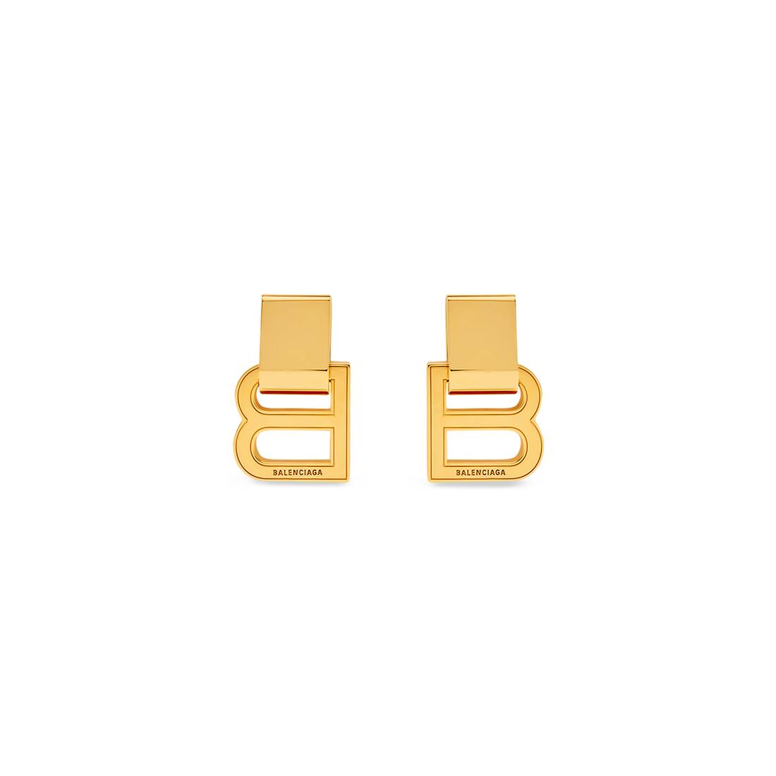 Women's Hourglass Earrings in Gold | Balenciaga US