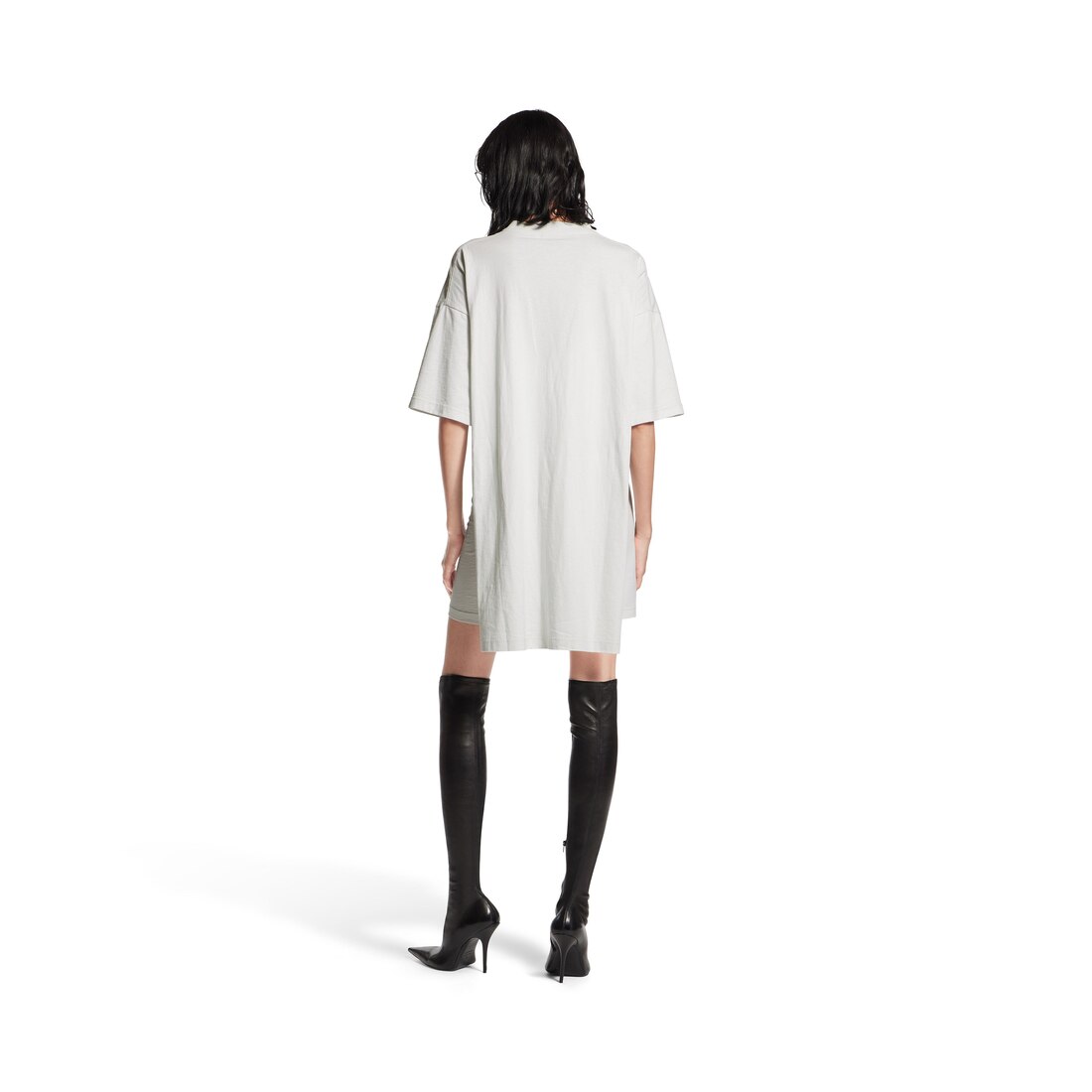 Women's Semi Fitted Dress in Dirty White | Balenciaga SG