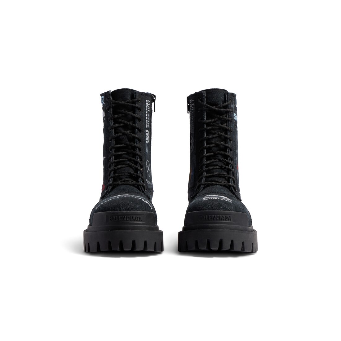 Balenciaga logo boots best sale