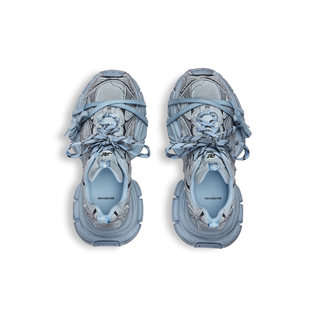 Baby blue balenciaga fashion shoes