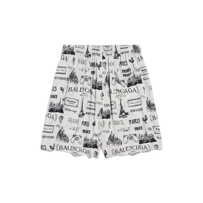 paris resto pyjama shorts