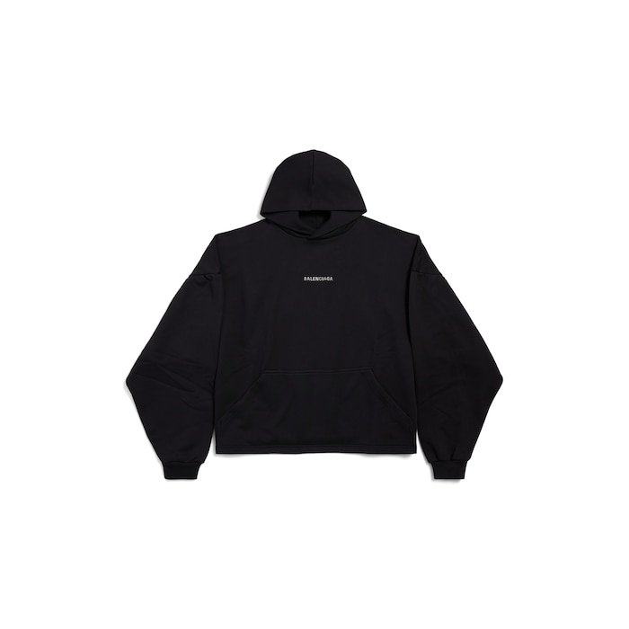 balenciaga back cropped hoodie