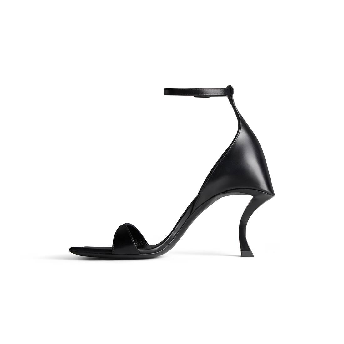Women's Hourglass 100mm Sandal in Black | Balenciaga US