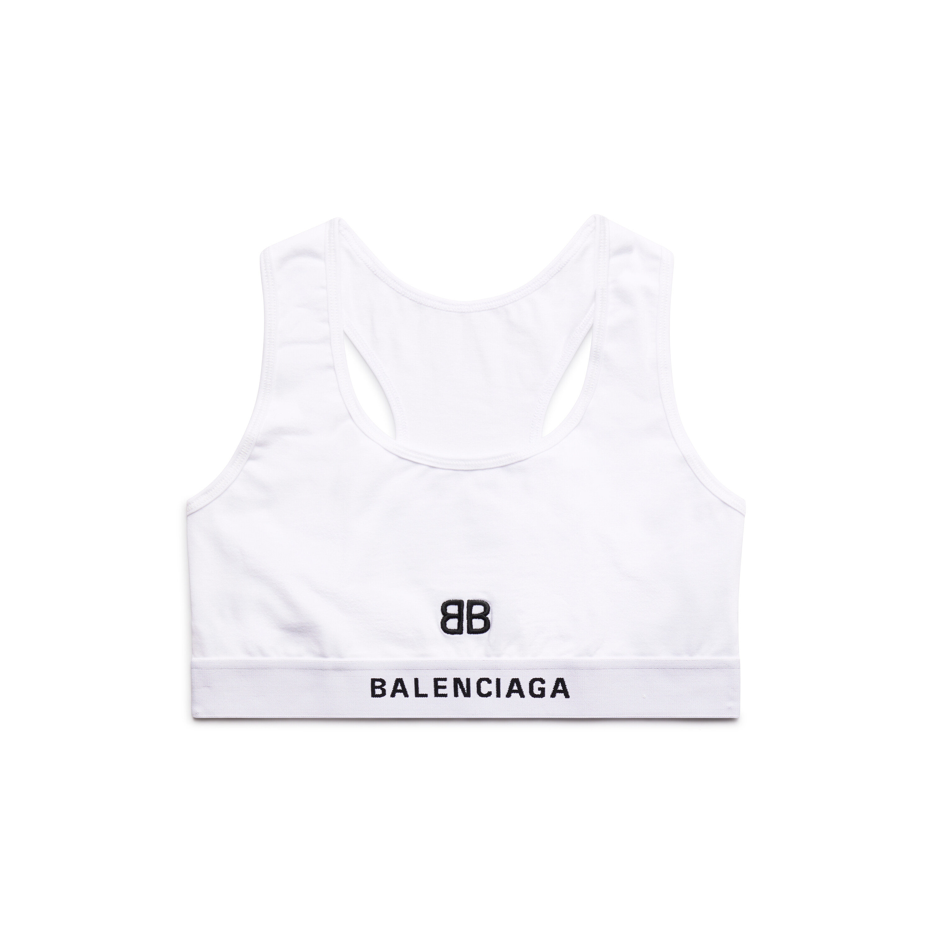 Women's Sports Bra With Contrasting Logo by Balenciaga