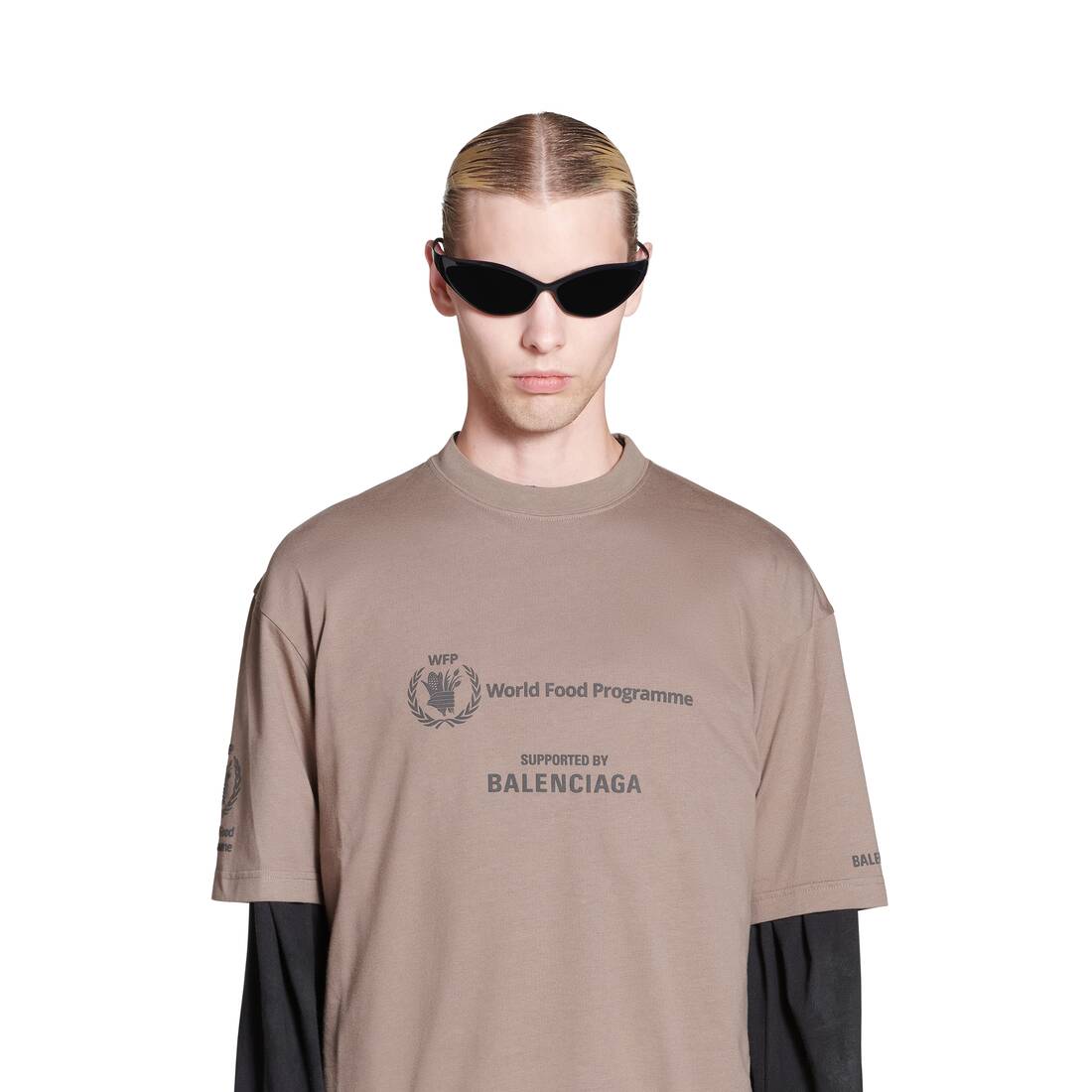 balenciag WFP ミディアムフィットtシャツ