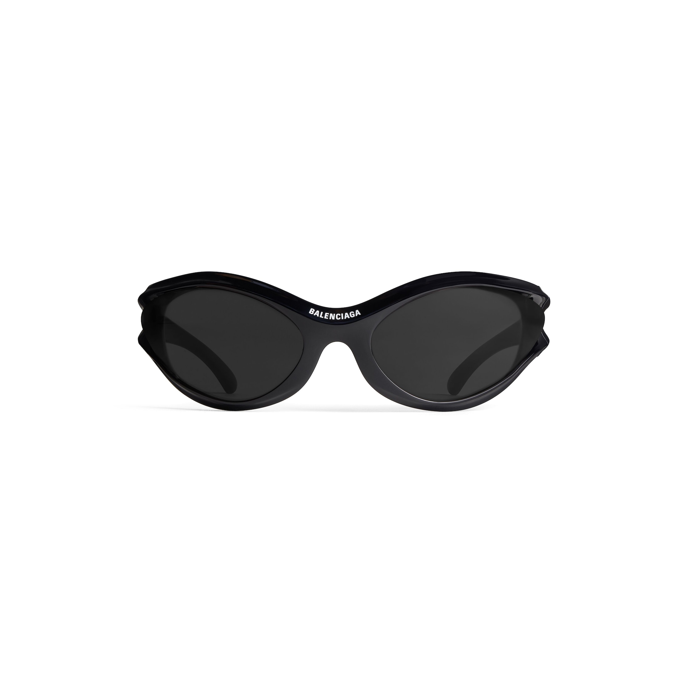 Balenciaga Dynamo Round Sunglasses - Black - Man - Polyamide