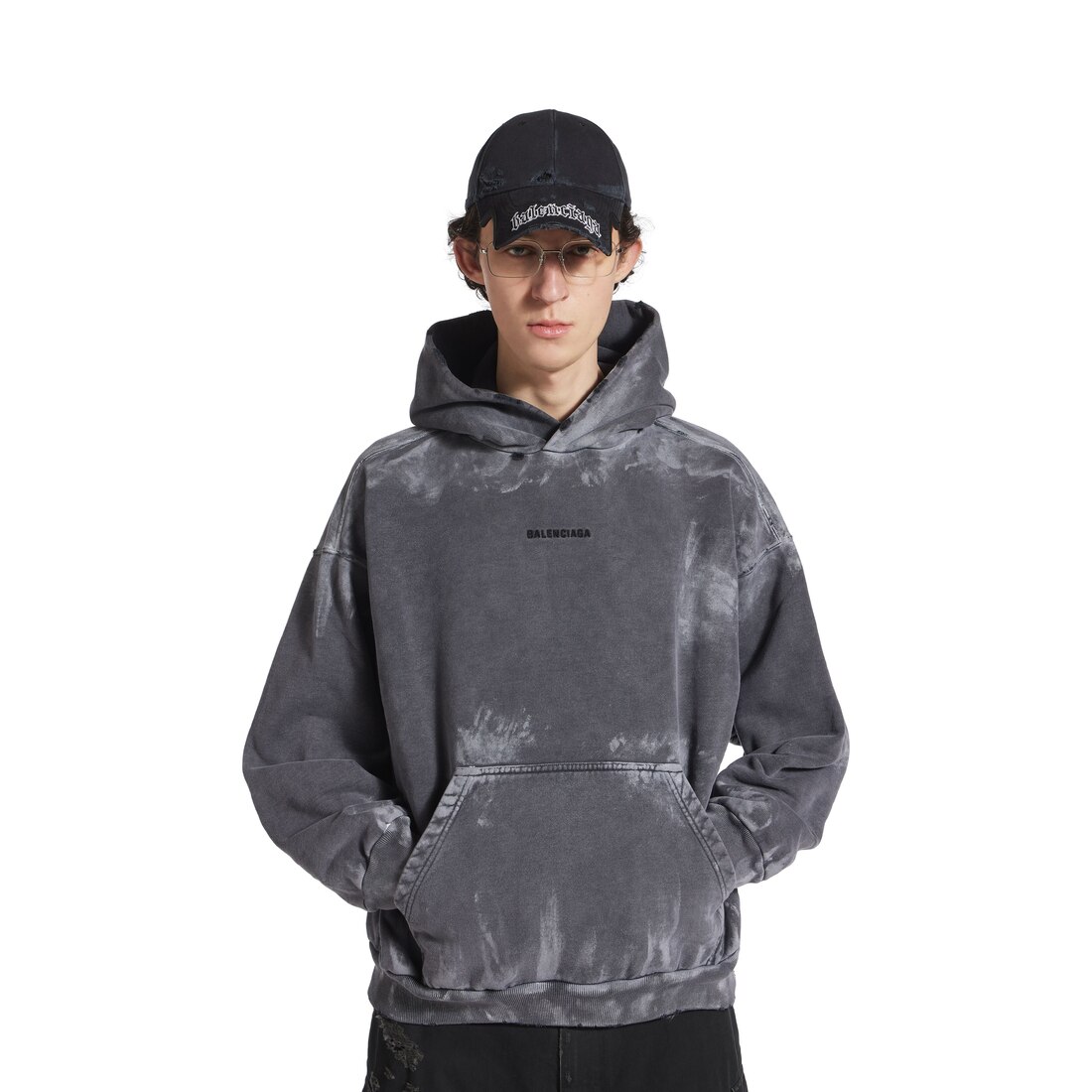 Balenciaga hoodie mens grey online