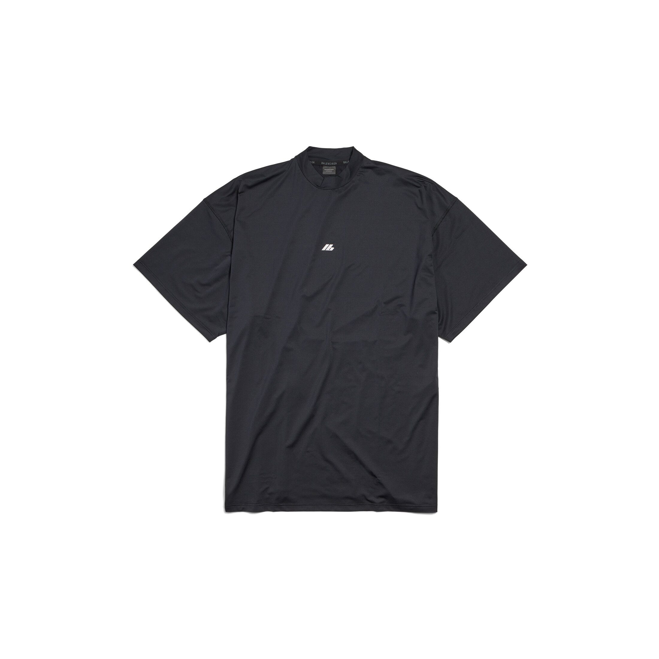 Balenciaga Activewear T-Shirt Large Fit - Black - Unisex - - Polyester & Elastane