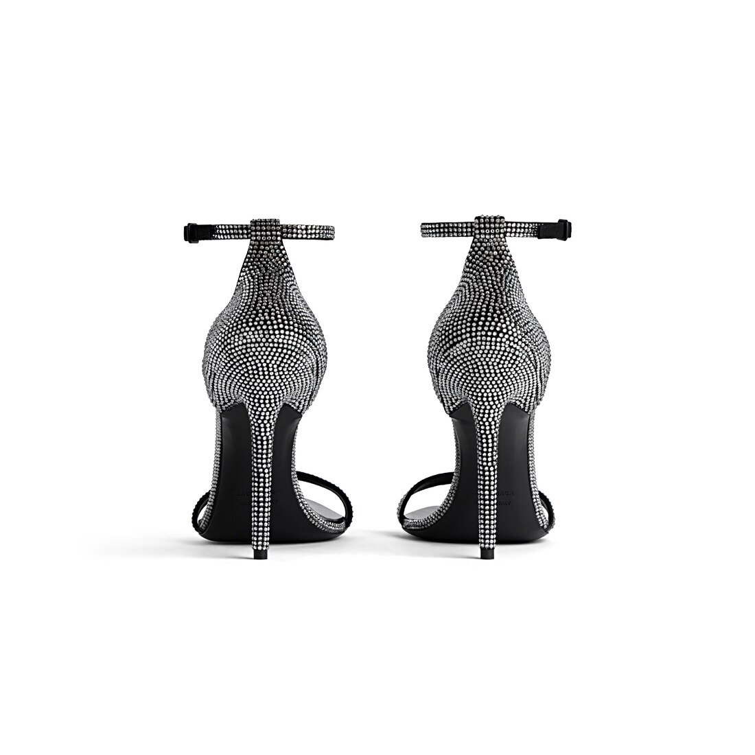 Women's Honey 110mm Sandal With Rhinestones in Black/grey
