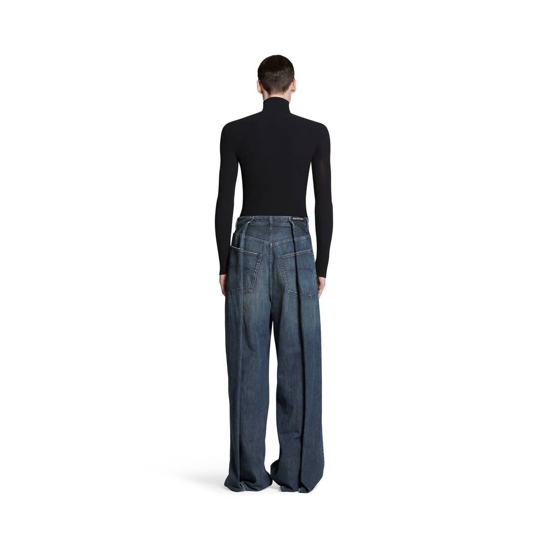 Double Side Pants in Dark Blue | Balenciaga US